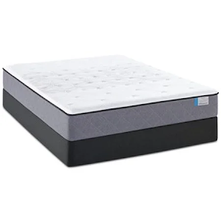 Queen Cushion Firm Mattress and Low Profile StableSupport Foundation